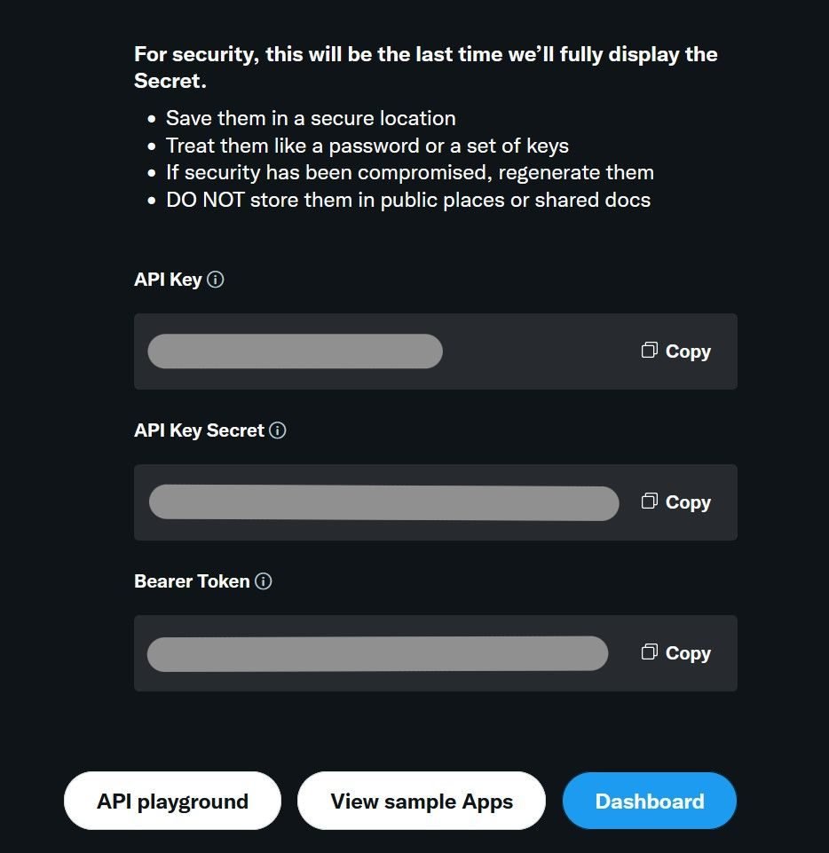 Langkah langkah membuat akun twitter developer sainsdata id
