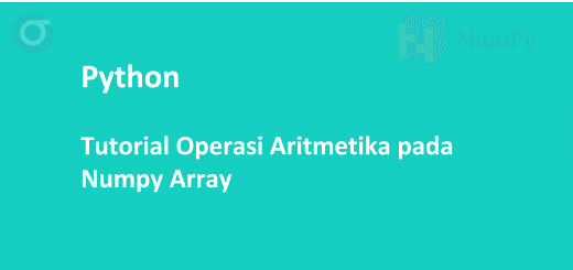 Operasi Aritmetika Numpy Array Python