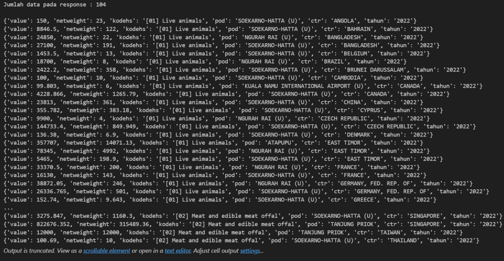 Akses WebAPI BPS