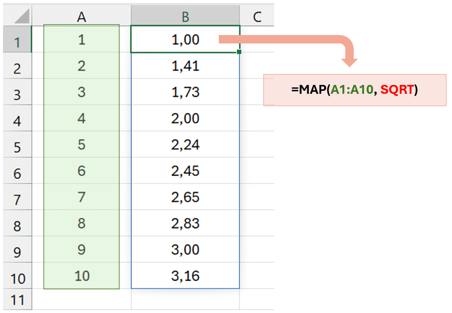 Contoh Fungsi Excel Map