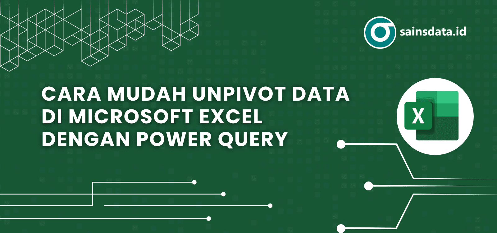 unpivot data di microsoft excel dengan power query